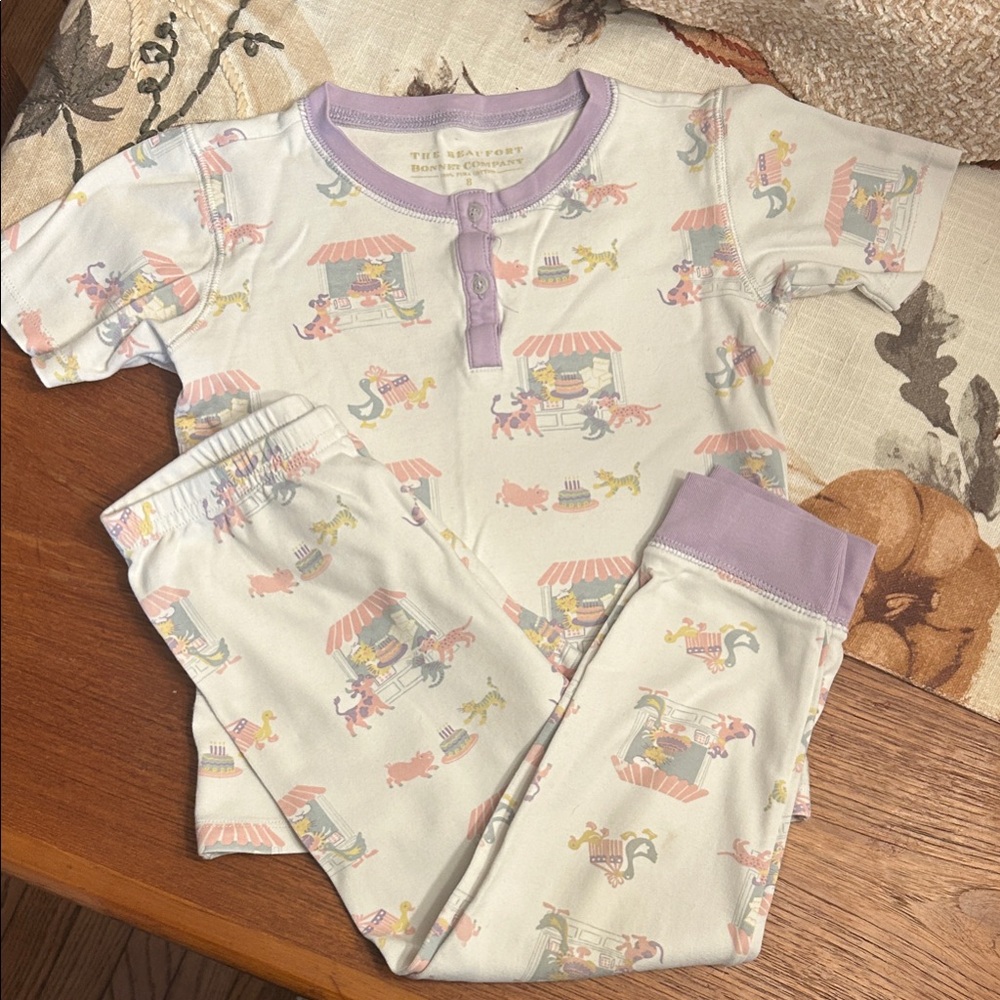 The Beaufort Bonnet Company Lavender Carousel Pajama Set